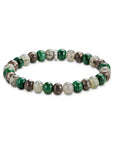 THOMAS SABO Jasper, jade, labradorite beaded bracelet