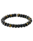 THOMAS SABO Bracelet with obsidian and tiger's eye beads