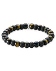 THOMAS SABO Bracelet with obsidian and tiger's eye beads