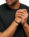 THOMAS SABO Bracelet with obsidian and tiger's eye beads