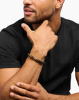 THOMAS SABO Beaded Bracelet with blue & gold tiger's eye