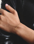 Gold-Tone Stainless Steel Figaro Bracelet 1.4mm