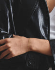 Gold-Tone Stainless Steel Figaro Bracelet 1.4mm