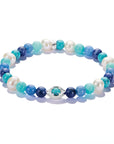 Bracelet with pearls and stones