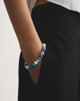 Bracelet with pearls and stones