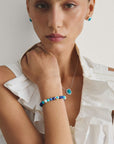 Bracelet with pearls and stones