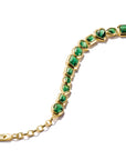 THOMAS SABO Elyndra Bracelet with Green Stones