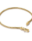 Gold-Tone Stainless Steel Box Chain Bracelet 2.7mm
