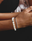 Stainless Steel Freshwater Pearl Bracelet