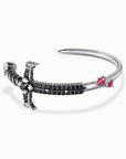 THOMAS SABO Sword Bangle with black and red stones
