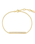Ania Haie Gold Pave Bar Bracelet