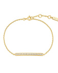 Ania Haie Gold Pave Bar Bracelet