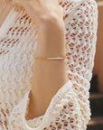 Ania Haie Gold Pave Bar Bracelet