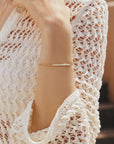 Ania Haie Gold Pave Bar Bracelet
