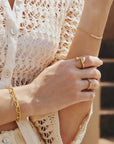Ania Haie Gold Pave Bar Bracelet