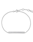 Ania Haie Silver Pave Bar Bracelet