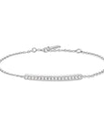 Ania Haie Silver Pave Bar Bracelet
