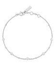 Ania Haie Silver Disc Station Bracelet