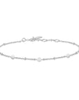 Ania Haie Silver Disc Station Bracelet
