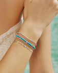 Ania Haie Silver Lab Created Turquoise Bracelet