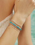 Ania Haie Silver Lab Created Turquoise Bracelet