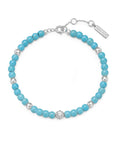 Ania Haie Silver Lab Created Turquoise Bracelet