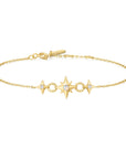 Ania Haie Gold Linked Star Bracelet