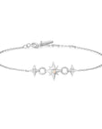 Ania Haie Silver Linked Star Bracelet