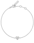 Ania Haie Silver Sweetheart Pave Bracelet