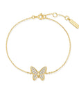 Ania Haie Gold Butterfly Pave Bracelet