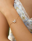 Ania Haie Gold Butterfly Pave Bracelet