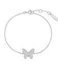 Ania Haie Silver Butterfly Pave Bracelet
