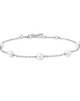 Ania Haie Silver Pearl Station Bracelet