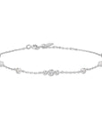 Ania Haie Silver Sparkling Bezel Cubic Zirconia Station Bracelet