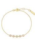 Ania Haie Gold Pave Multi Beaded Chain Bracelet