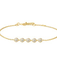 Ania Haie Gold Pave Multi Beaded Chain Bracelet