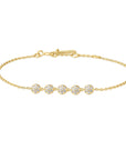 Ania Haie Gold Pave Multi Beaded Chain Bracelet