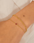 Ania Haie Gold Crimson Solitaire Bracelet