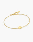Gold Organic Dome Pebble Bracelet