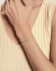 Gold Cluster Station Bracelet