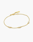Gold Cluster Station Bracelet