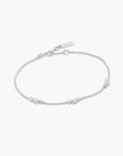 Silver Cluster Station Bracelet