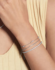 Silver Cluster Station Bracelet