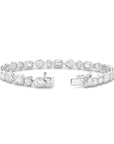 10.5CT TDW MIXED SHAPE DIAMOND TENNIS BRACELET - 9CT GOLD
