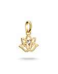 THOMAS SABO Connect Charm lotus flower with stones