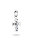 THOMAS SABO Connect Charm cross with white stones