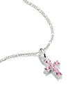 THOMAS SABO Connect Charm cross with pink stones