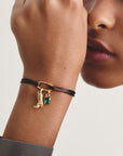 Gold-Plated Cowboy Boot Charm with White Zirconia