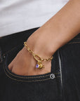 Gold-Plated February Birthstone Charm