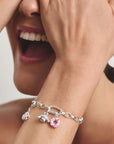Hello Kitty Cinnamoroll Connect Charm, Silver-Plated
